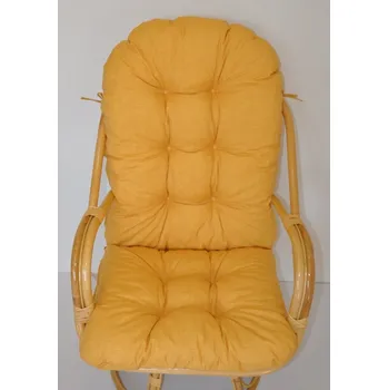 Podsedák Axin Trading s.r.o. Polstr na křeslo Havai látka žlutý melír