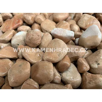 Zahradní dekorace KHK V červené oblázky 40 - 60 mm 25 kg (pytel)