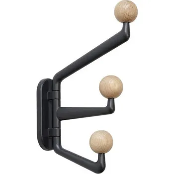 Věšák &Tradition Věšák Capture SC74, graphite & oak