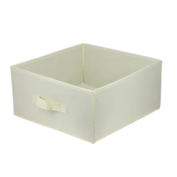 Úložný box DOMINO Úložný box textilní LAVITA krémový 31x31x15