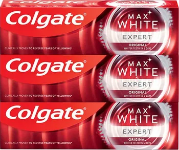 Zubní pasta Colgate Max White Expert Original 3x 75 ml