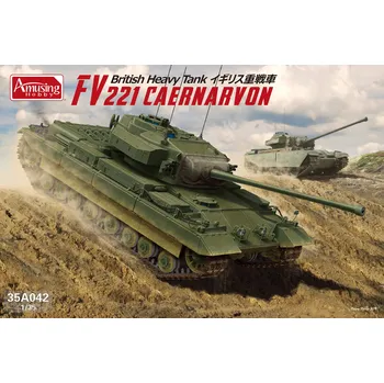 Plastikový model Amusing Hobby 1/35 British heavy tank FV221 Caernarvon