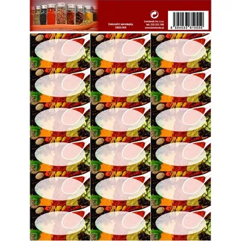 samolepka Samolepky na kořenky - bez textu - lžička