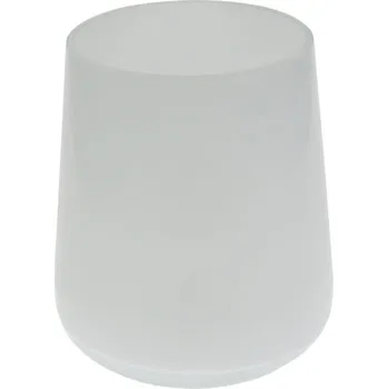Váza Bílá váza kónická 15,5 cm (Skleněná váza fialová)