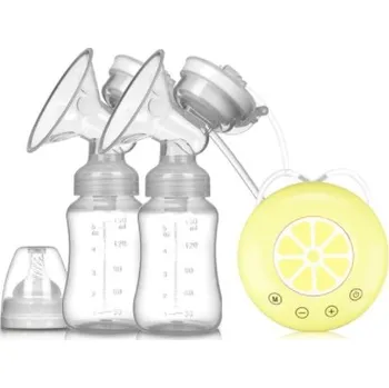 Odsávačka mléka Dvojitá USB elektrická odsávačka mateřského mléka Varianta: Žlutá