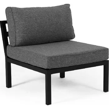 Zahradní lehátko Brafab stredový diel WELDON - Čierna