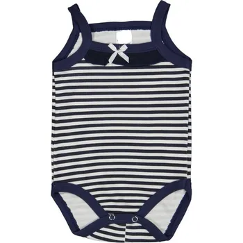 Kojenecký body Kojenecké body bez rukávů - na ramínka Tmavě modrá 62