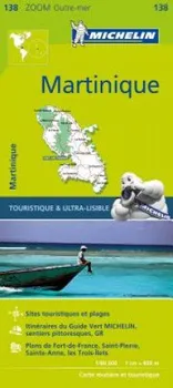 Martinique: Zoom Map 138 1:150 000 - [EN] Michelin (2017)