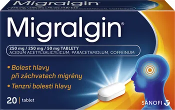 Lék na bolest, zánět a horečku Migralgin 50 mg 20 tbl.