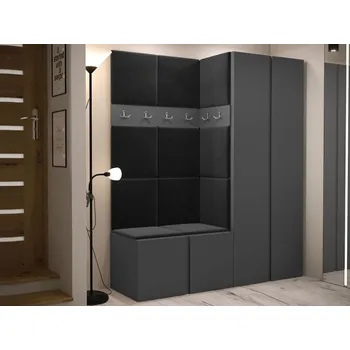 Šatní skříň Šatní skříň Tavasz III, Barva: grafit, Barva látek:: Manila 18 MIRJAN 5903211115837