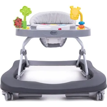 4BABY Walk'N Push, tmavě šedé