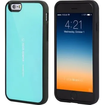 Pouzdro na mobilní telefon Kryt Mercury pro Apple iPhone 6 Plus / 6S Plus plasto-gumový - prostor pro umístění platební karty na vnitřní straně - tyrkysový