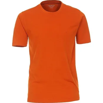 Pánské tričko Pánské tričko Casa Moda 3XL - 7XL krátký rukáv oranžová Casa Moda ODE-CAS-004200-477 - 5XL