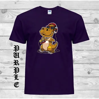 Chlapecké tričko detske-levne-bavlnene-tricko-potisk-jester-sluchatka Barva: Purple - purpurová, velikost: 164