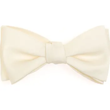 Motýlek Vázací motýlek s kapesníčkem Avantgard - smetanový matný