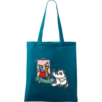 Picatsso - Taška bavlněná - 42 x 38 cm ( Petrolejová )