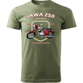 Pánské tričko STRIKER Tričko Jawa 250 panelka Barva: Olivová, Velikost: XXXL