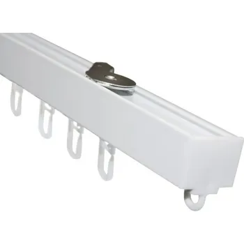 Garnýž Záclonová U-kolejnička LUNA bílá 160 cm