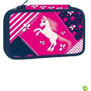 Set školních potřeb Školní penál dvoupatrový Pony (Školní penál 2 patra Poník)
