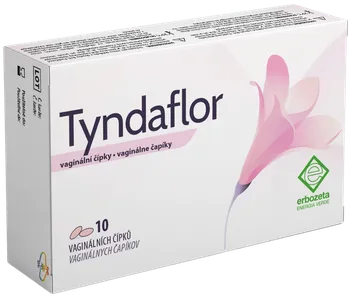 Intimní hygienický prostředek Erbozeta Tyndaflor vaginální čípky 10x 2 g