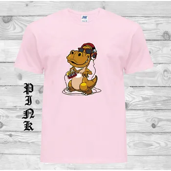 detske-levne-bavlnene-tricko-potisk-jester-sluchatka Barva: Pink - růžová, velikost: 104