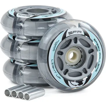 Kolečko k in-line bruslím SFR - Light Up Inline Wheels - 64, 70, 72 mm - Silver Průměr koleček: 64 mm
