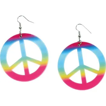 Karnevalový doplněk Ptákoviny CB Náušnice hippie