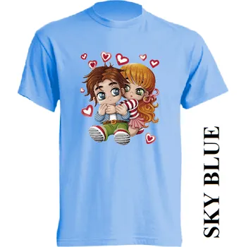 detske-levne-bavlnene-tricko-potisk-chlapec-divka Barva: Sky blue - nebesky modrá, velikost: 92