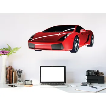 Samolepící dekorace Lamborghini Gallardo samolepka na zeď 50 x 21 cm