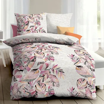 Povlečení Kaeppel | Krepové povlečení Abstract Jungle pink, 140x200, 70x90