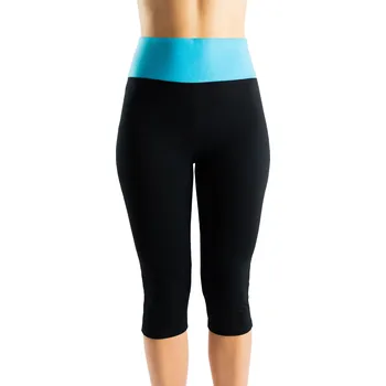 Dámské legíny Bavlněné dámské capri legíny VFstyle modro-černé Velikost: XS