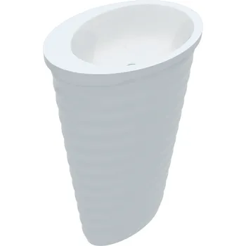 Umyvadlo Vayer Boomerang Oval 60 volně stojící umyvadlo, litý mramor