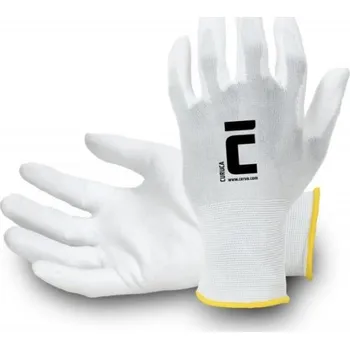 Pracovní rukavice ČERVA Rukavice CURUCA, nylonové, máčené v PU 0108026180080 Bílá 8