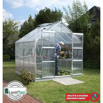 Skleník LANIT PLAST VITAVIA URANUS 6700 PC 4 mm stříbrný