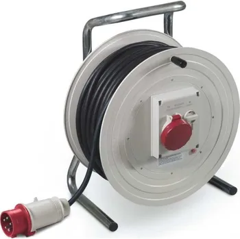 Prodlužovací kabel SCAME Přívod prodlužovací 30m, 1 zásuvka, s bubnem, černá 745.300-30M