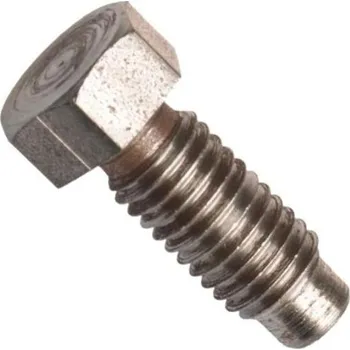 Šroub Din 561b, stavěcí šroub (odtlačovací) s malou šestihranou hlavou a čípkem, ocel 22h (8.8), bez povrchové úpravy, m10x80