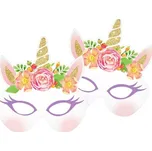Godan Party maska Jednorožec Floral 6 ks