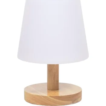 Venkovní osvětlení Bílá plastová zahradní stolní LED lampa Kave Home Ambar