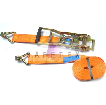 Upínací popruh popruh s ERGO ráčnou a háky 5t ozn.50H-2-ZL-SPH, délka kompletu 2 m, barva modrá, délka pevné části 0,8 m