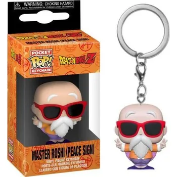 Funko POP! Keychain Dragon Ball Z Master Roshi Peace Sign