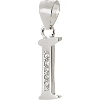 Přívěsek Stříbrný přívěšek písmeno I s čirými zirkony STRZ0817IF