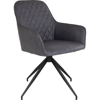 Jídelní židle Designová otočná židle Gracelyn tmavě šedá