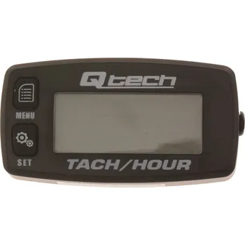 Elektroinstalace pro motocykl Multifunkční měřič otáček motoru a motohodin Q-TECH s podsvíceným displejem