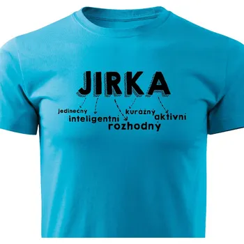 Pánské tričko Jirka Barva: Tyrkysová, Velikost: XXL