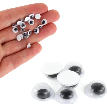 Samolepící oči - Ø 6 - 25 mm Samolepící oči: průměr 6mm - balení 20ks