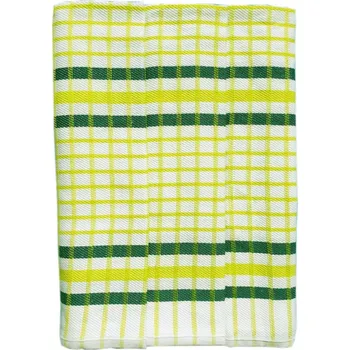 Utěrka Utěrky z egyptské bavlny, zeleno-bílé káro, č.14, 50x70cm, 3ks