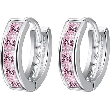 Souprava šperků Jemné dámské kroužky s kamínky (Náušnice)