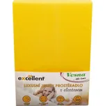 Vesna Luxusní prostěradlo JERSEY EXCELLENT s elastanem žluté 200x220 cm