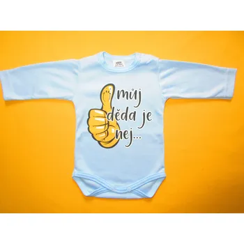 Arex, ČR Body dlouhý rukáv Můj děda je nej Barva: světlemodrá, Velikost: 80