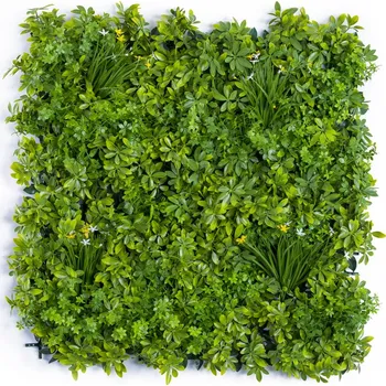 umělá květina Umělá živá zelená stěna SCHEFFLERA, 100 x 100cm
